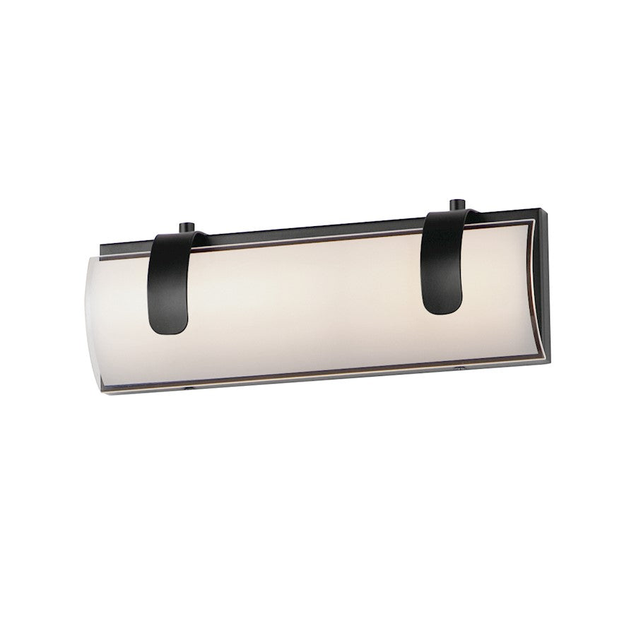 ET2 Lighting Clutch 13" LED 1-Light Wall Sconce, Black - E25131-92BK