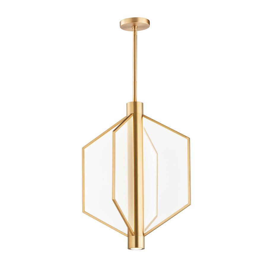 ET2 Lighting Telstar Medium LED Pendant, Aged Brass - E25134-133NAB