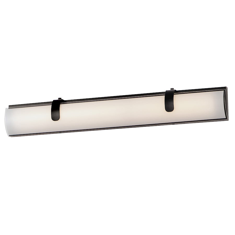 ET2 Lighting Clutch 30" LED 2-Light Bath Vanity, Black - E25135-92BK