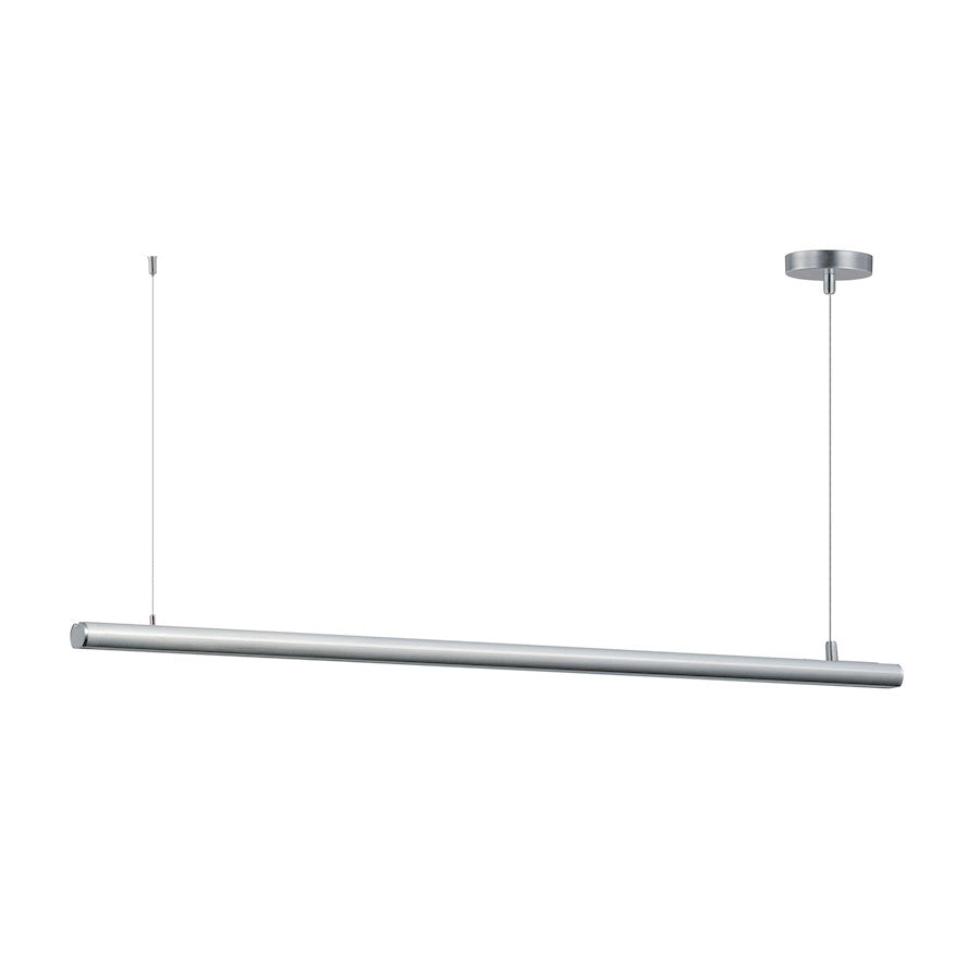 ET2 Lighting Continuum 1 Light 48" Linear Pendant, Aluminum/Frost - E26004-90SA