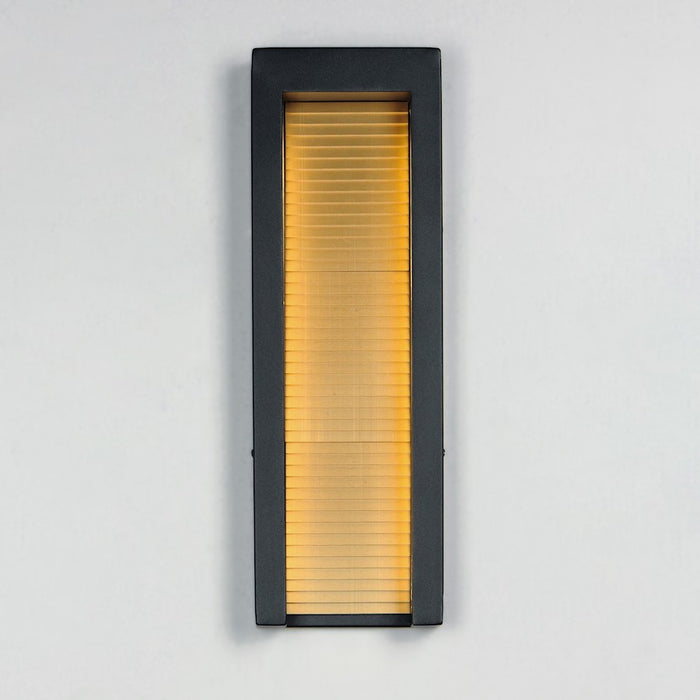 ET2 Lighting Alcove 2 Light LED Outdoor Wall Sconce, Black/Gold