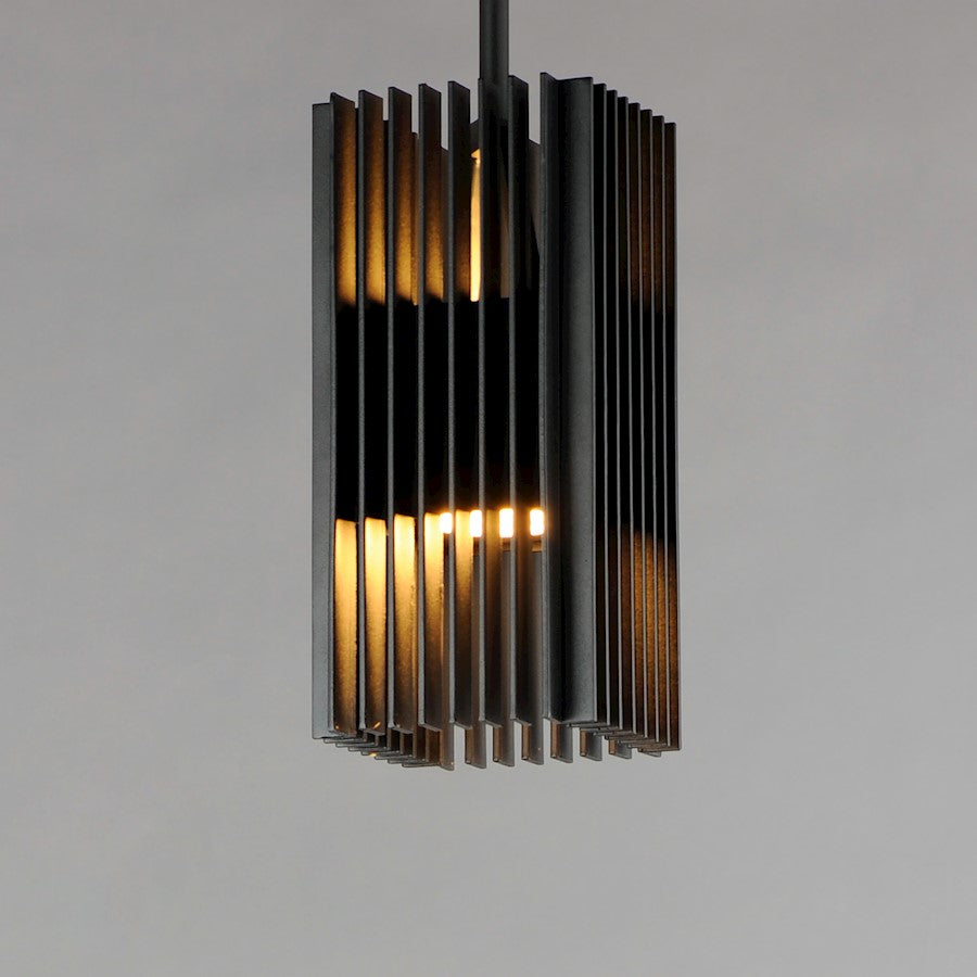 2 Light LED Outdoor Pendant, Black