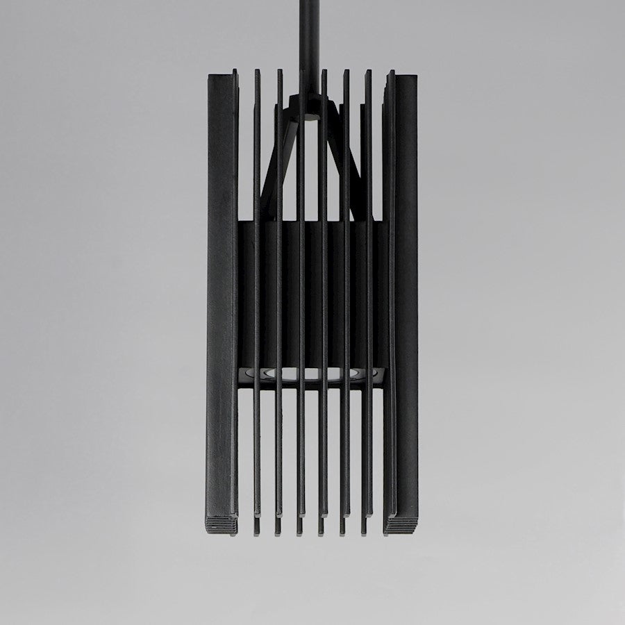 2 Light LED Outdoor Pendant, Black