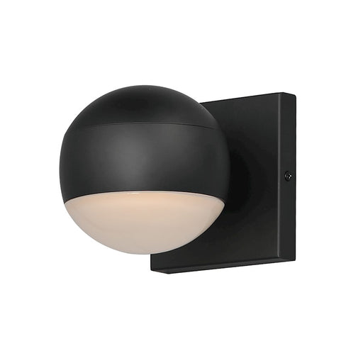 ET2 Lighting Modular Globe 1 Light LED Outdoor Sconce, BK/CL/WH - E30165-10BK