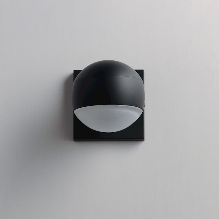 ET2 Lighting Modular Globe LED Outdoor Sconce, Black/Clear/White