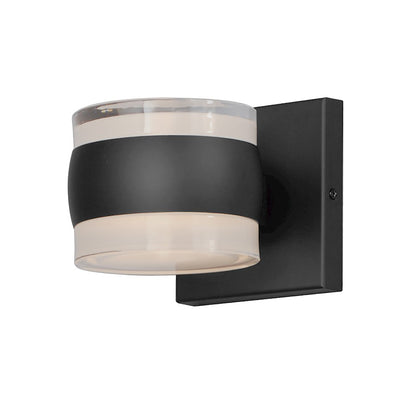 ET2 Lighting Modular Can 2 Light LED Outdoor Sconce, BK/CL/WH - E30171-10BK