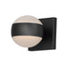 ET2 Lighting Modular Globe 2 Light LED Outdoor Sconce, BK/CL/WH - E30175-10BK