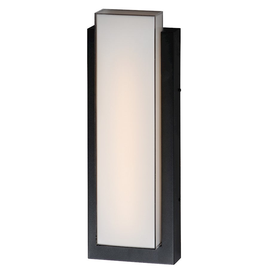 ET2 Lighting Tower Large LED 1 Light Outdoor Wall Sconce, BK/WH - E30186-01BK