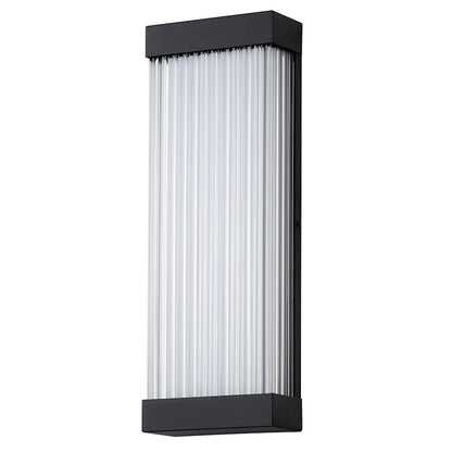 ET2 Lighting Acropolis 1Lt 22" LED Outdoor Wall, Black/Crystal - E30234-122BK