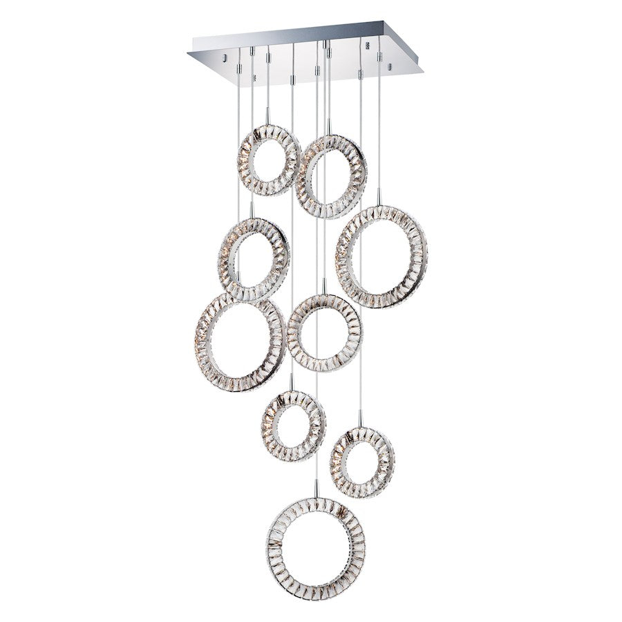 LED Pendant, Polished Chrome