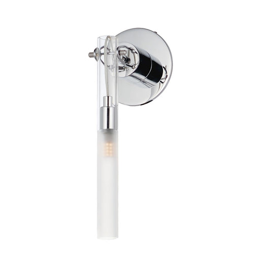 ET2 Lighting Pipette 1 Light Wall Sconce, Chrome/Clear/Frosted - E31090-93PC