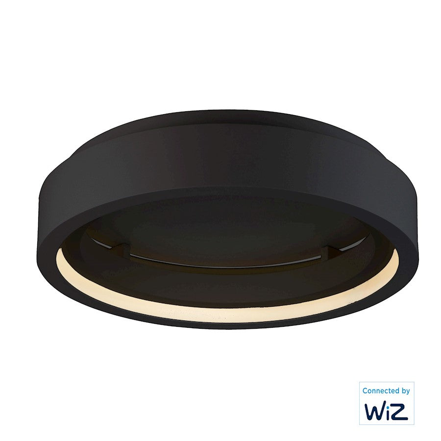 ET2 Lighting iCorona 1 Light 24" LED Flush Mount, Black - E35101-BK