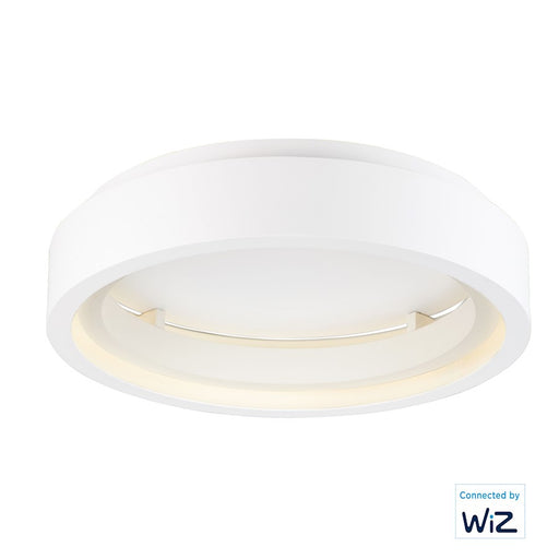 ET2 Lighting iCorona 1 Light 24" LED Flush Mount, Matte White - E35101-MW