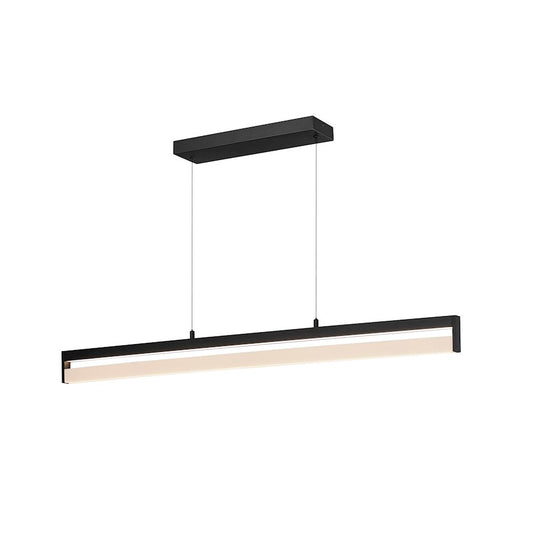 ET2 Lighting Crossbar 1 Light 8" LED Wiz Color Pendant, Black - E36104-BK