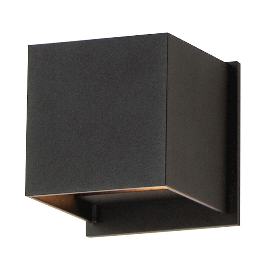 ET2 Lighting Alumilux Cube LED 2 Light Outdoor Wall Sconce, Black - E41308-BK