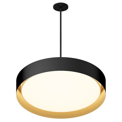 ET2 Lighting Echo 1 Light 24" Pendant, Black/Gold - E51015-BKGLD