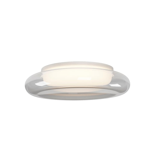 ET2 Lighting Bubble 1Lt 13.75" LED Flush Mount, White/Clear/White - E51021-10WT