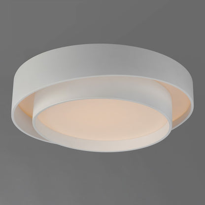 ET2 Lighting Ziggurat 1 Light LED Flush Mount, White