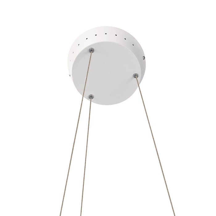 Elan Fornello 1 Light LED Chandelier, Textured White/White Acrylic