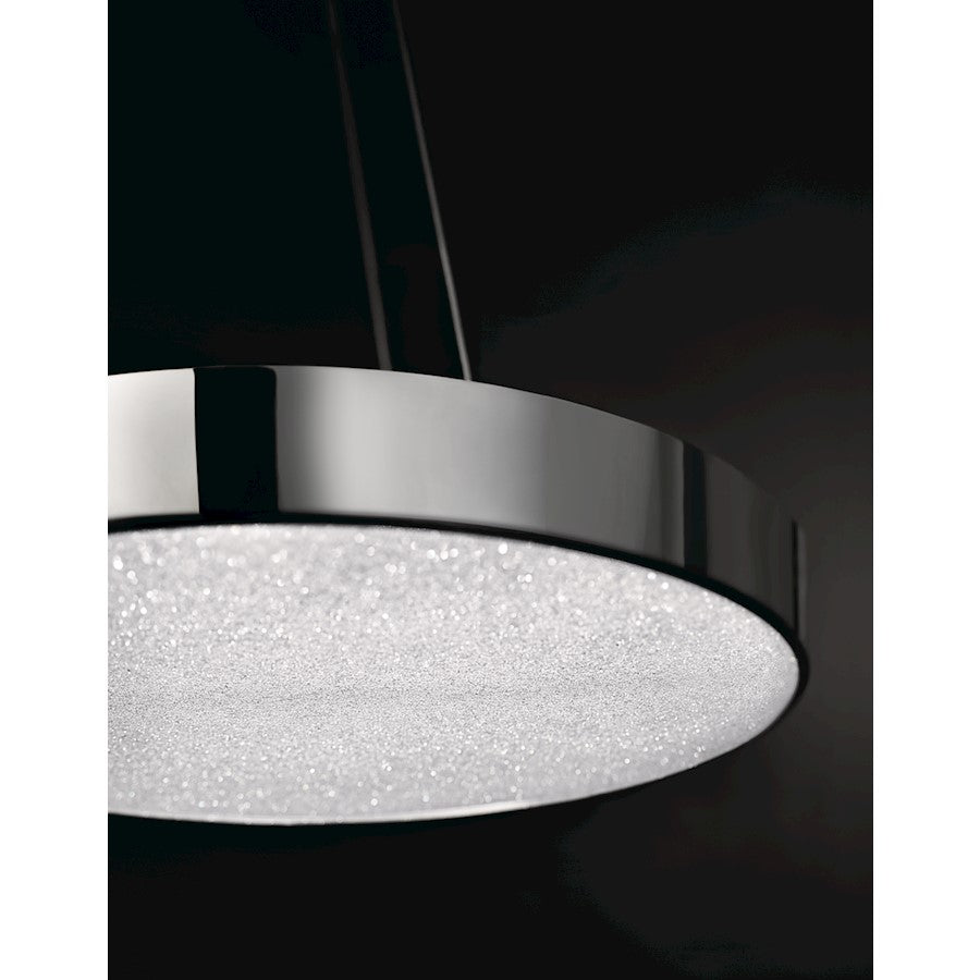 1 Light LED Pendant, Chrome