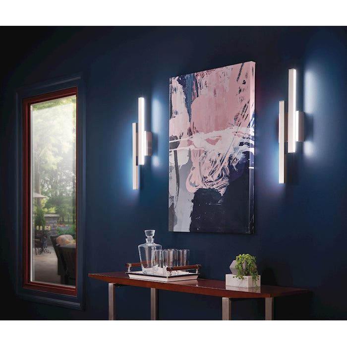 Elan Idril 2 Light LED Wall Sconce, Etched Acrylic