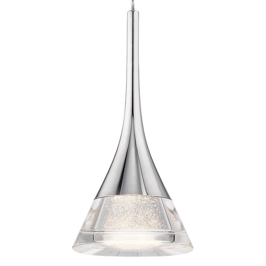 1 Light LED Mini Pendant, Clear