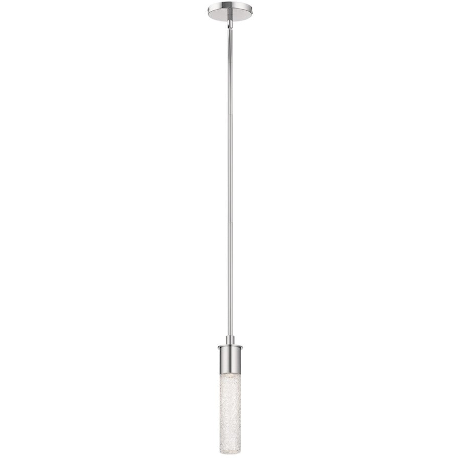 Elan Glacial 1 Light LED Mini Pendant, Chrome/Clear Ice - 83831