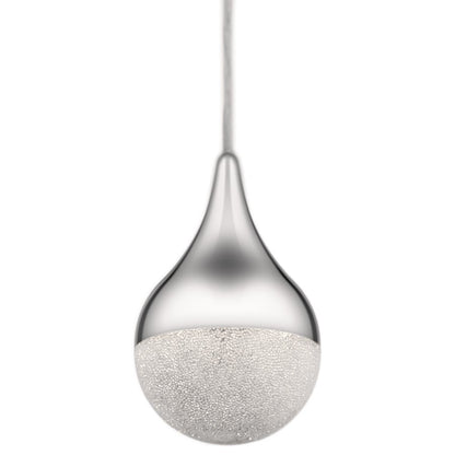 1 Light LED Mini Pendant, Chrome