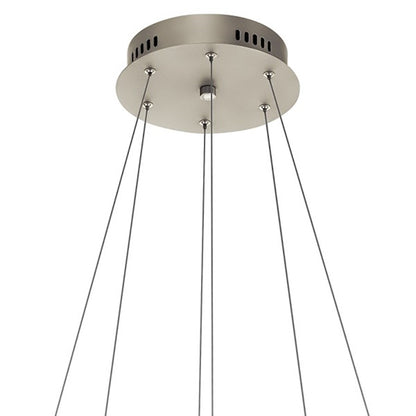 2 Light 36" Pendant, Brushed Nickel