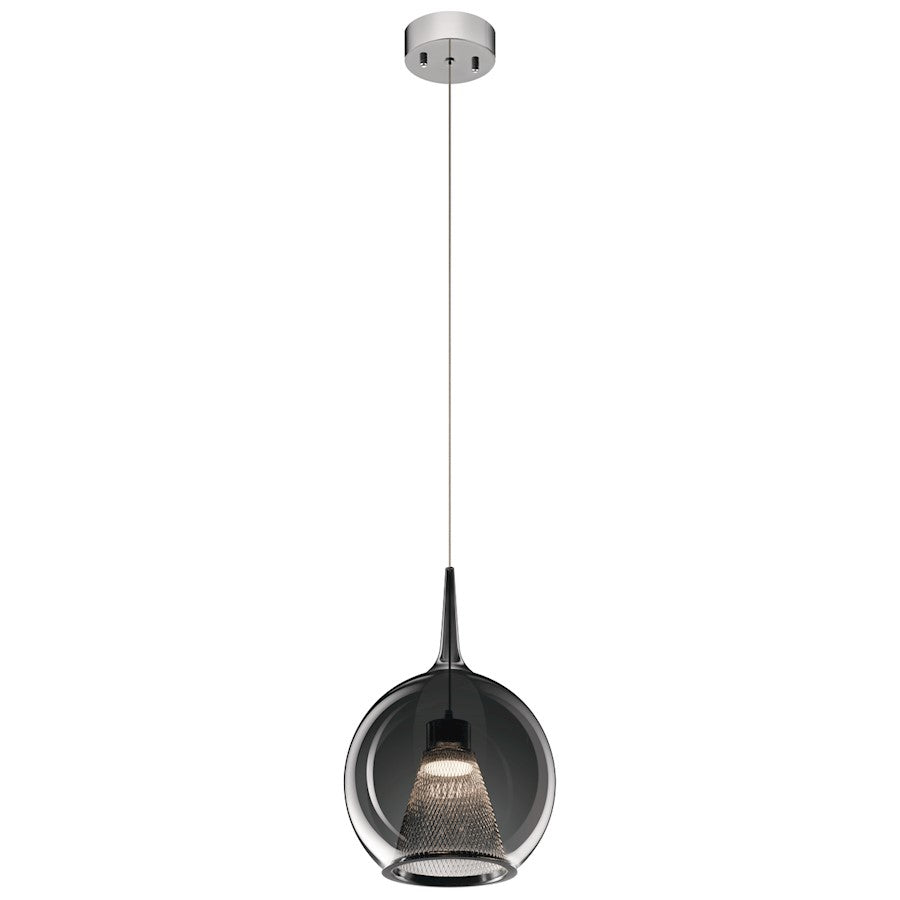 Elan Zin LED Pendant, Chrome/Smoke - 84021