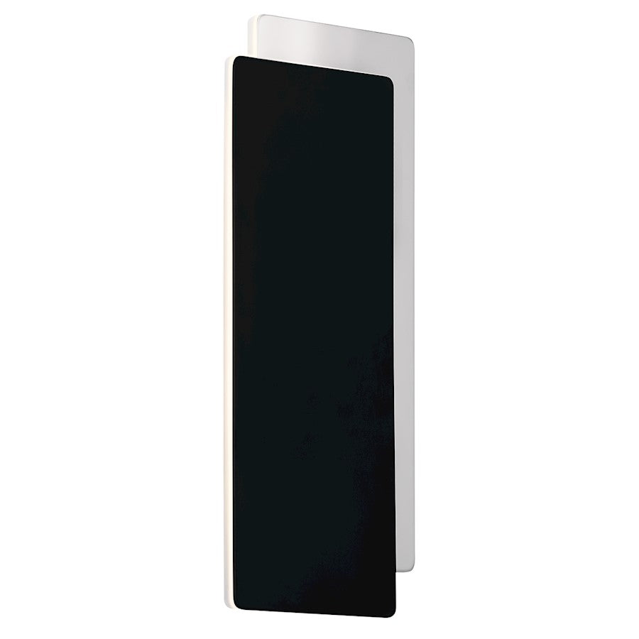 Elan Slade LED Wall Sconce, Matte Black/Etched Acrylic - 84085