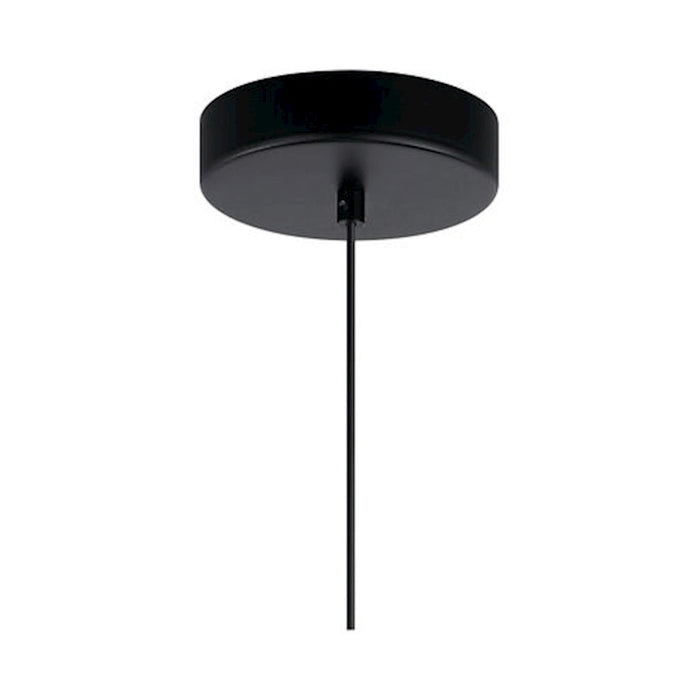 Elan Kordan 1 Light LED Mini Pendant, Matte Black/Clear Polycarbonate