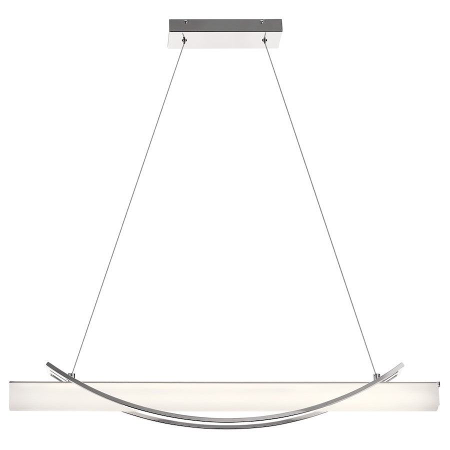 Rowan LED Linear Chandelier, Chrome