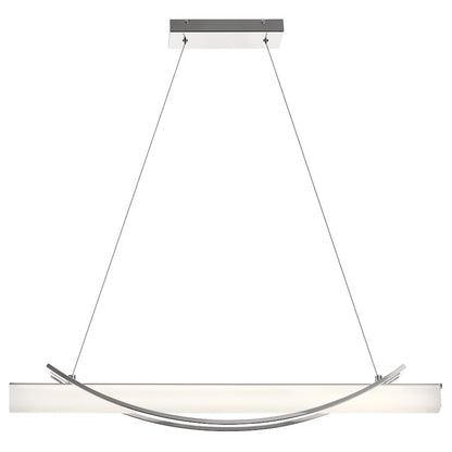Rowan LED Linear Chandelier, Chrome