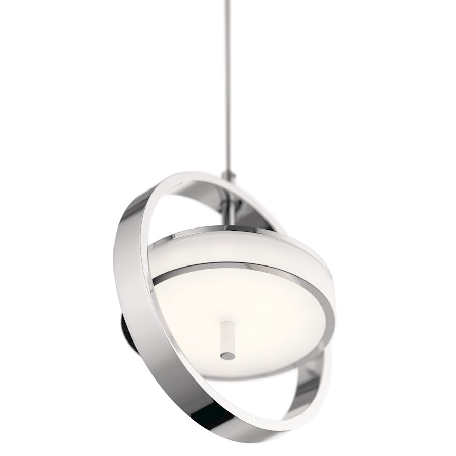 1 Light LED Mini Pendant, Chrome