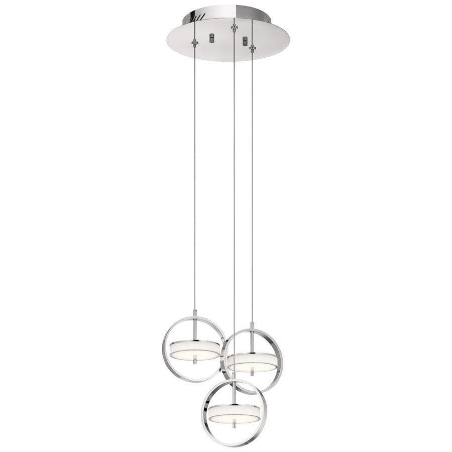 LED Cluster Pendant, Chrome
