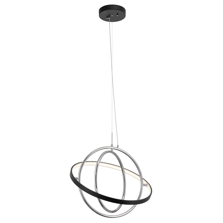 Arvo LED Chandelier 1 Tier, Matte Black