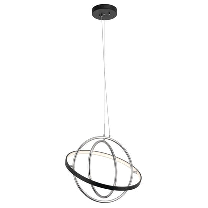 Arvo LED Chandelier 1 Tier, Matte Black