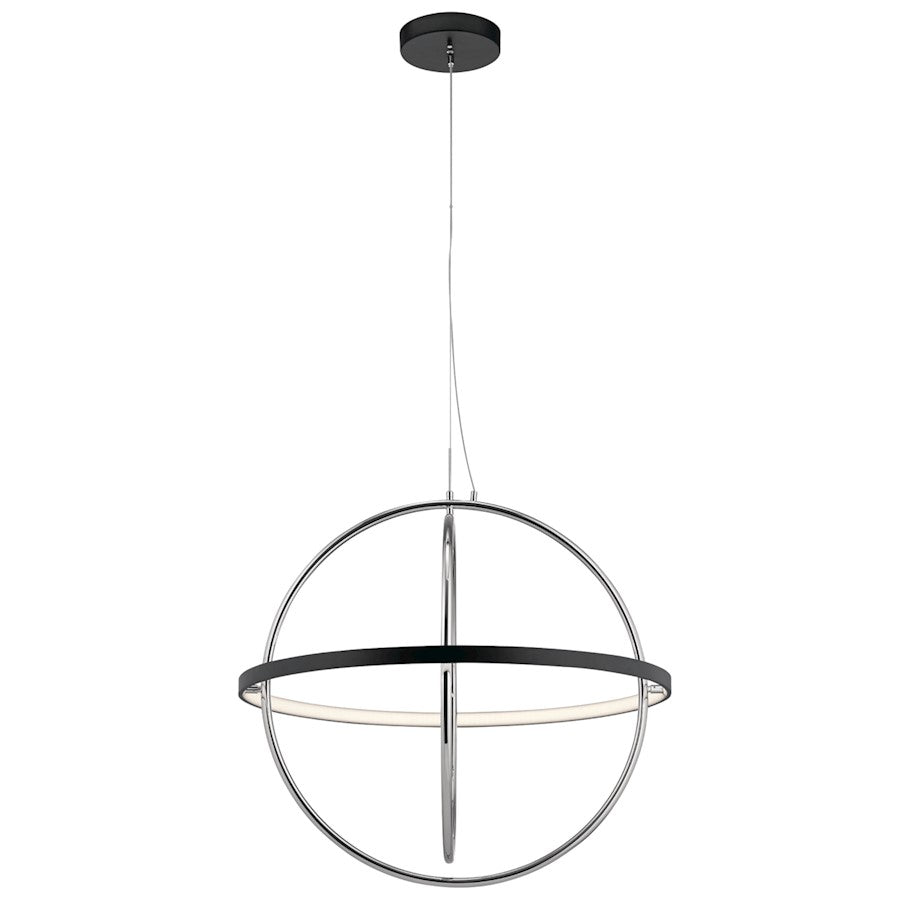Arvo LED Chandelier 1 Tier, Matte Black