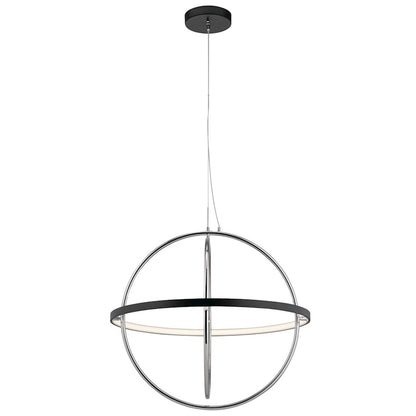 Arvo LED Chandelier 1 Tier, Matte Black