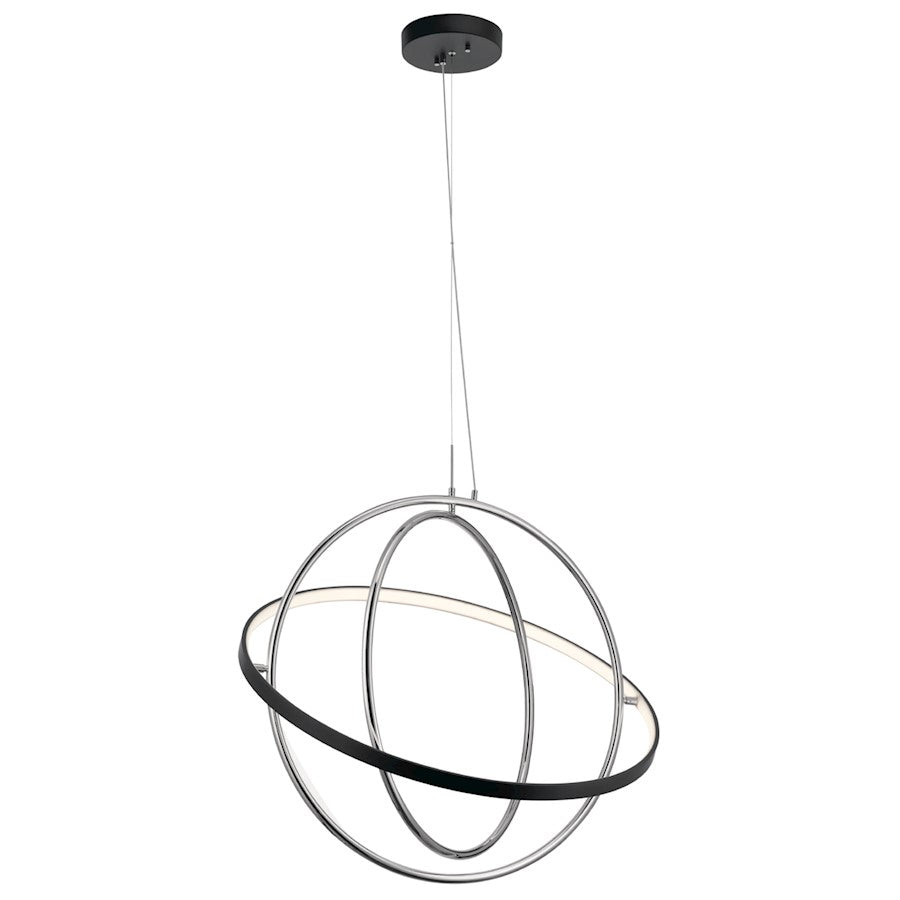Arvo LED Chandelier 1 Tier, Matte Black