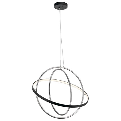 Arvo LED Chandelier 1 Tier, Matte Black