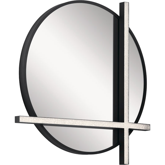 Elan Kemena LED Mirror, Matte Black/Acrylic - 84163