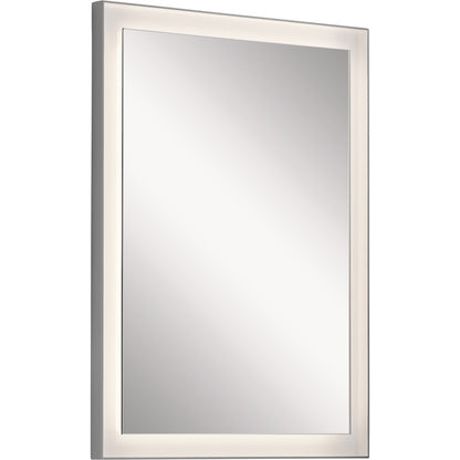 Elan Ryame LED Mirror, Matte Silver/Frosted Acrylic - 84168