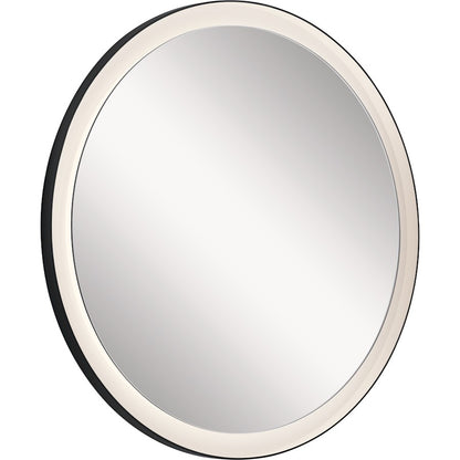 Elan Ryame 31" LED Mirror, Matte Black/Frosted Acrylic - 84169