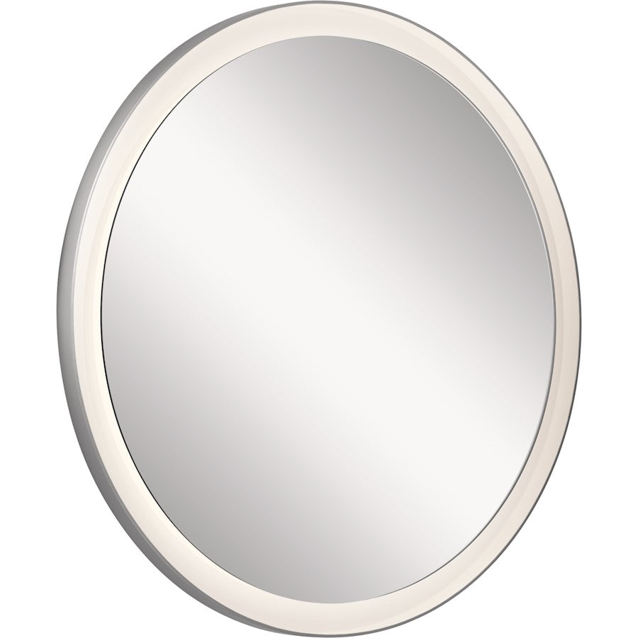 Elan Ryame 31" LED Mirror, Matte Silver/Frosted Acrylic - 84170