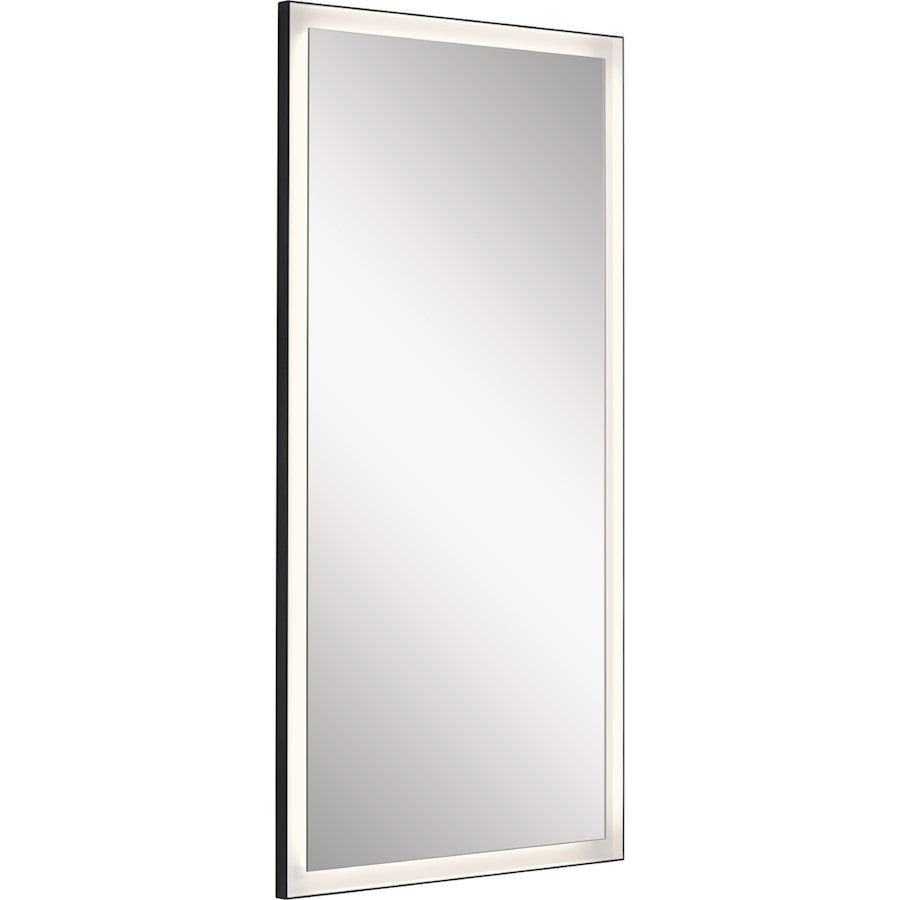 Elan Ryame 30" LED Mirror, Matte Black/Frosted Acrylic - 84171