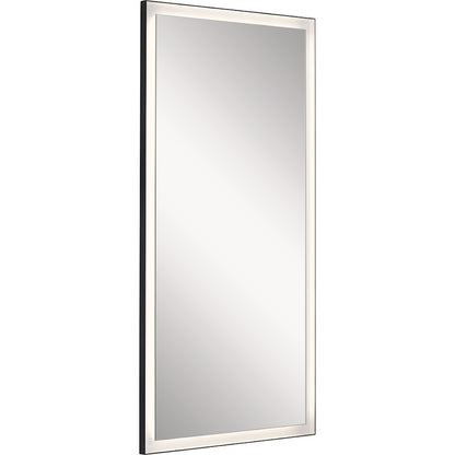 Elan Ryame 30" LED Mirror, Matte Black/Frosted Acrylic - 84171