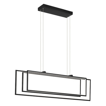 Elan Jestin 46" Led Linear Chandelier, Matte Black - 84331MBK