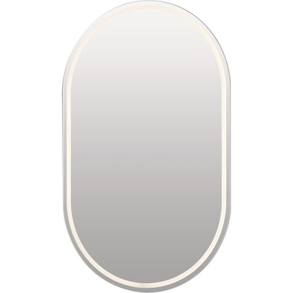 Elan Menillo LED Mirror, White/Etched